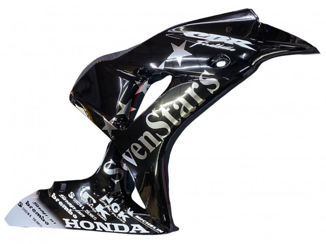 Glossy Black Gold SevenStars 2006-2007 Honda CBR1000RR Motorcycle Fairings