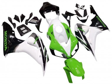 White Green Glossy Black 2006-2007 Honda CBR1000RR Motorcycle Fairing
