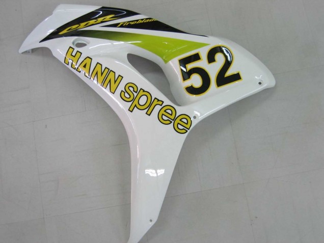 White Green Glossy Black Hannspree 52 2006-2007 Honda CBR1000RR Motorcycle Fairings