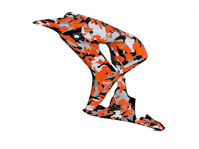 Black Orange Silver Camouflage 2006-2007 Honda CBR1000RR Motorcycle Fairings
