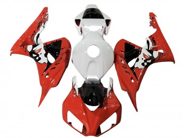 White Red Glossy Black 2006-2007 Honda CBR1000RR Motorcycle Fairings