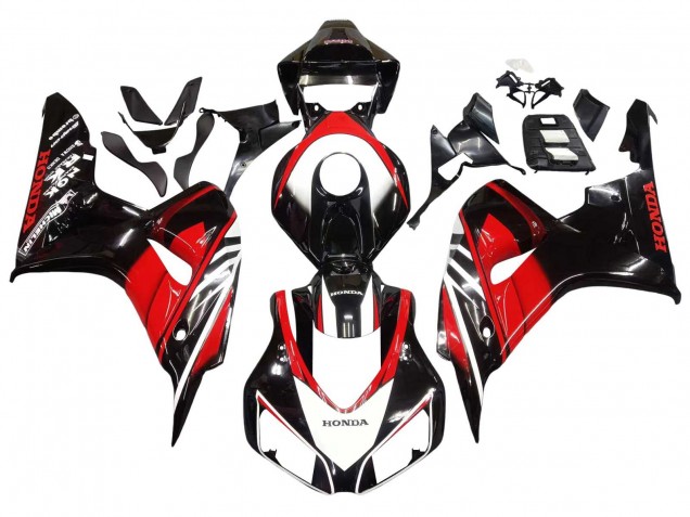 Red Glossy Black 2006-2007 Honda CBR1000RR Motorcycle Fairings