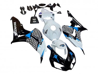 White Blue Glossy Black 2006-2007 Honda CBR1000RR Motorcycle Fairing