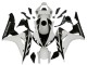 White Glossy Black 2006-2007 Honda CBR1000RR Motorcycle Fairing Kits