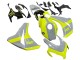 Nardo Grey Fluorescent Green 2008-2011 Honda CBR1000RR Motorcycle Fairings