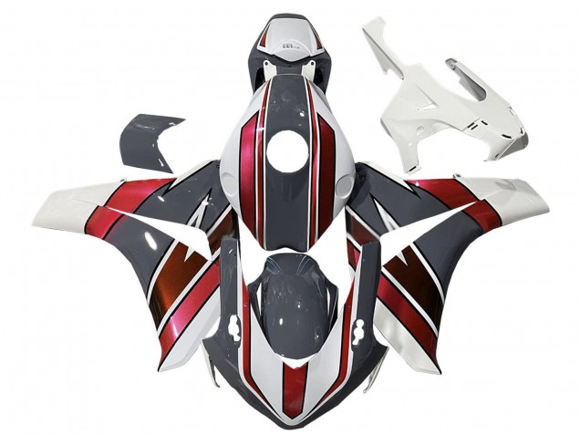White Red Grey 2008-2011 Honda CBR1000RR Motorcycle Fairings