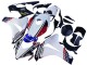 White Red Blue Black Star Lee Carrera 2008-2011 Honda CBR1000RR Motorcycle Fairings