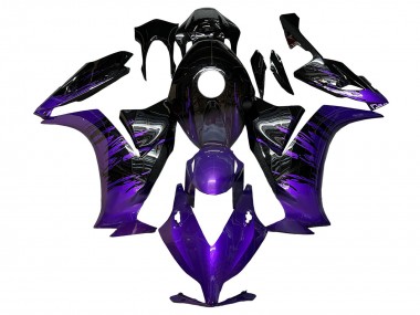 Purple Glossy Black 2012-2016 Honda CBR1000RR Motorcycle Fairings