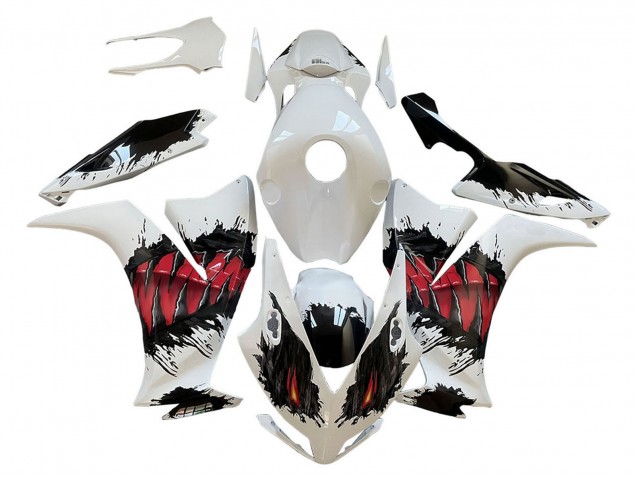 White Red Black 2012-2016 Honda CBR1000RR Motorcycle Fairings