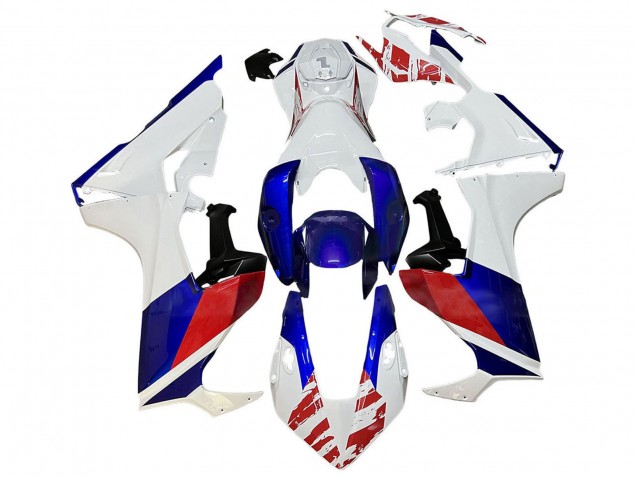 White Red Blue 2017-2023 Honda CBR1000RR Motorcycle Fairing