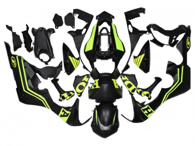 Matte Black Yellow 2017-2023 Honda CBR1000RR Motorcycle Fairings