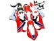 White Red Blue 2017-2023 Honda CBR1000RR Motorcycle Fairing Kits