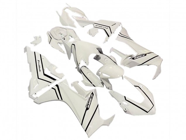 White with Black Stripe Fireblade 2017-2023 Honda CBR1000RR Motorcycle Fairings