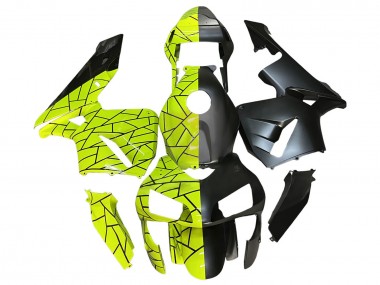 Fluorescent Green Matte Black 2003-2004 Honda CBR600RR Motorcycle Fairings