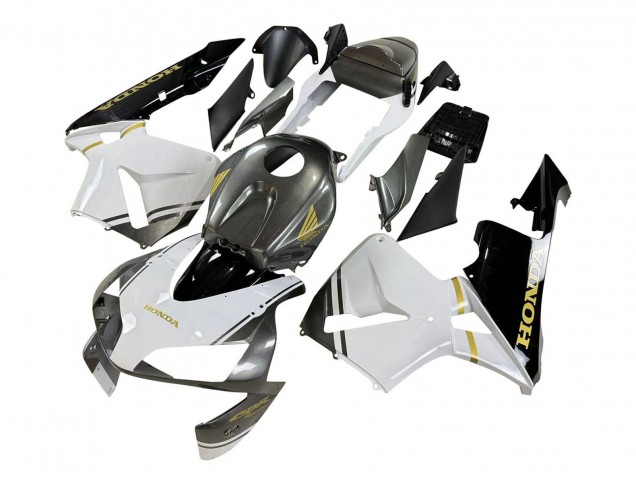 White Yellow Grey Black 2003-2004 Honda CBR600RR Motorcycle Fairings