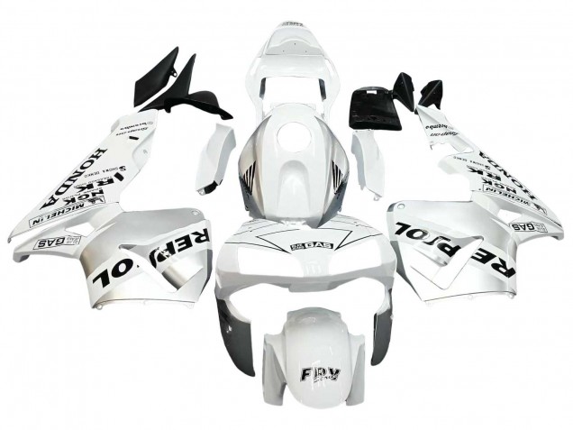 White Silver Black Repsol 2003-2004 Honda CBR600RR Motorcycle Fairings