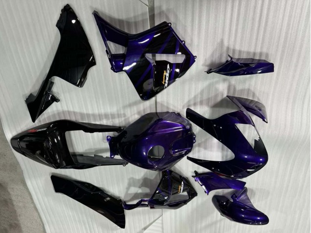 Dark Blue Glossy Black 2003-2004 Honda CBR600RR Motorcycle Fairings