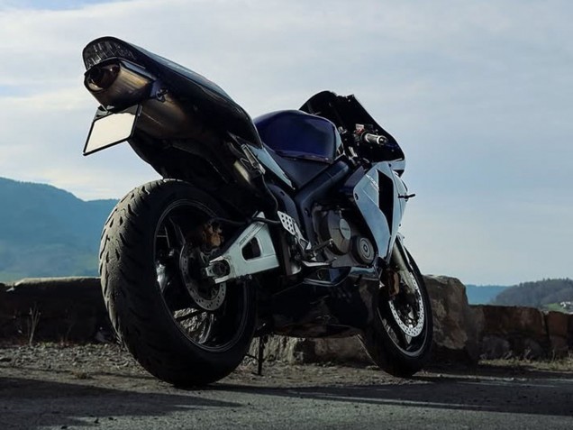 Dark Blue Glossy Black 2003-2004 Honda CBR600RR Motorcycle Fairings