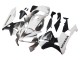 White Matte Black Racing 2003-2004 Honda CBR600RR Motorcycle Fairings