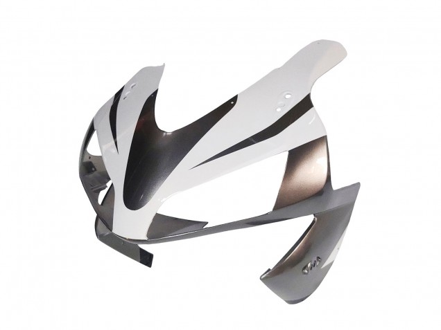 White Matte Black Racing 2003-2004 Honda CBR600RR Motorcycle Fairings