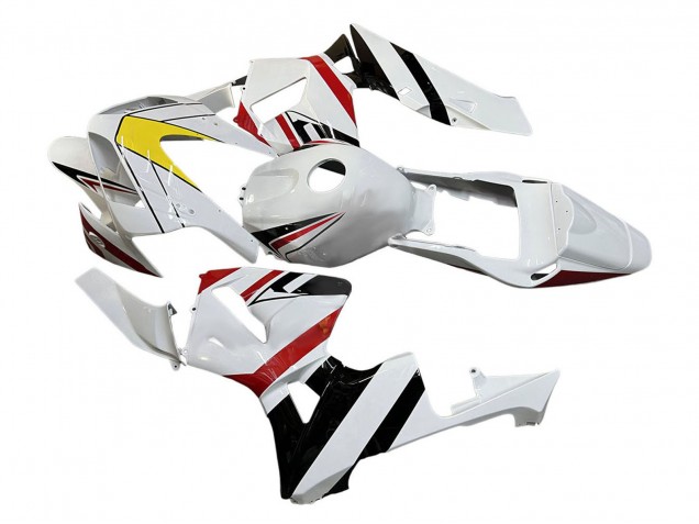 White Red Yellow Black 2003-2004 Honda CBR600RR Motorcycle Fairings