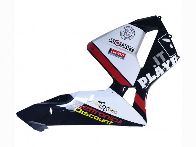 White Red Glossy Black DENSO Rimont 2003-2004 Honda CBR600RR Motorcycle Fairings