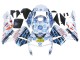 White Blue Red Nastro Azzurro 46 2003-2004 Honda CBR600RR Motorcycle Fairings