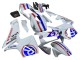 White Red Blue 2003-2004 Honda CBR600RR Motorcycle Fairings