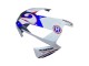 White Red Blue 2003-2004 Honda CBR600RR Motorcycle Fairings
