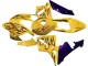 Yellow Black Flame 2003-2004 Honda CBR600RR Motorcycle Fairings