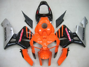 Orange Black Silver 2005-2006 Honda CBR600RR Motorcycle Fairings
