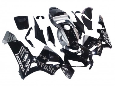 Black Silver SevenStars 2005-2006 Honda CBR600RR Motorcycle Fairings