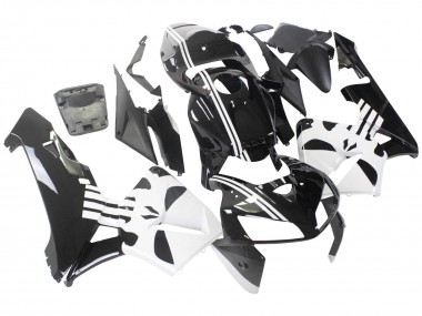 Black White 2005-2006 Honda CBR600RR Motorcycle Fairing