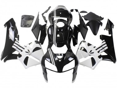 Black White 2005-2006 Honda CBR600RR Motorcycle Fairing