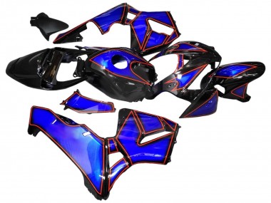 Blue Black with Red Line 2005-2006 Honda CBR600RR Motorcycle Fairings