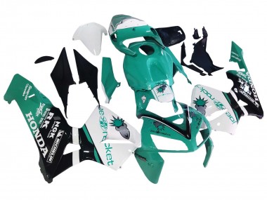 Light Green White Glossy Black Joe Rocket 2005-2006 Honda CBR600RR Motorcycle Fairings