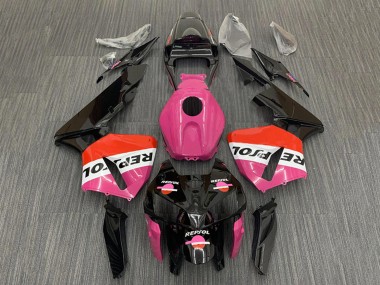 Pink Red Black Repsol 2005-2006 Honda CBR600RR Motorcycle Fairings