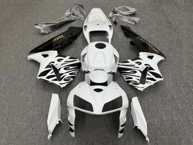White Black 2005-2006 Honda CBR600RR Motorcycle Fairings