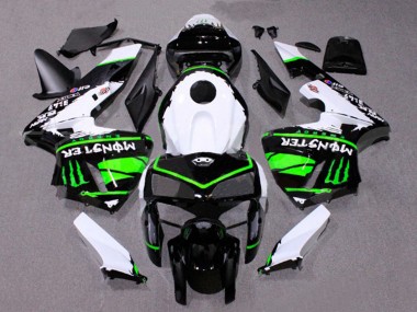 White Black Green Monster 2005-2006 Honda CBR600RR Motorcycle Fairings