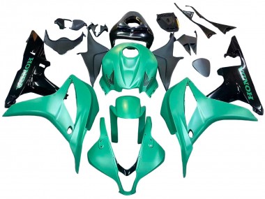 Green Glossy Black 2007-2008 Honda CBR600RR Bike Fairings