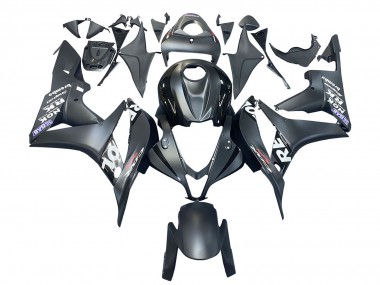 Matte Black White Repsol 2007-2008 Honda CBR600RR Motorcycle Fairing