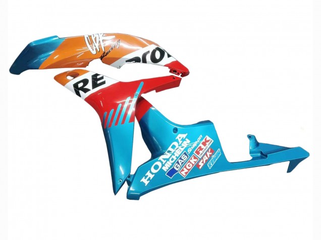 Orange White Red Blue Repsol 2007-2008 Honda CBR600RR Motorcycle Fairings