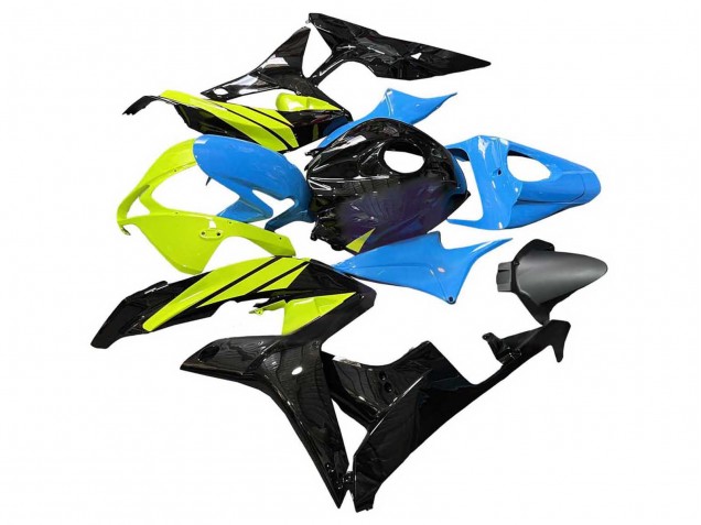 Blue Yellow Glossy Black 2007-2008 Honda CBR600RR Motorcycle Fairings