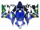 Blue Green MoviStar Castrol 2007-2008 Honda CBR600RR Motorcycle Fairings