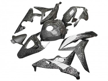 Black Forged Carbon Fiber 2007-2008 Honda CBR600RR Motorcycle Fairings