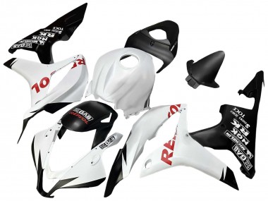 White Matte Black Red Repsol 2007-2008 Honda CBR600RR Motorcycle Fairings
