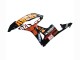 Yellow Orange Glossy Black Rossi Repsol 2007-2008 Honda CBR600RR Motorcycle Fairings