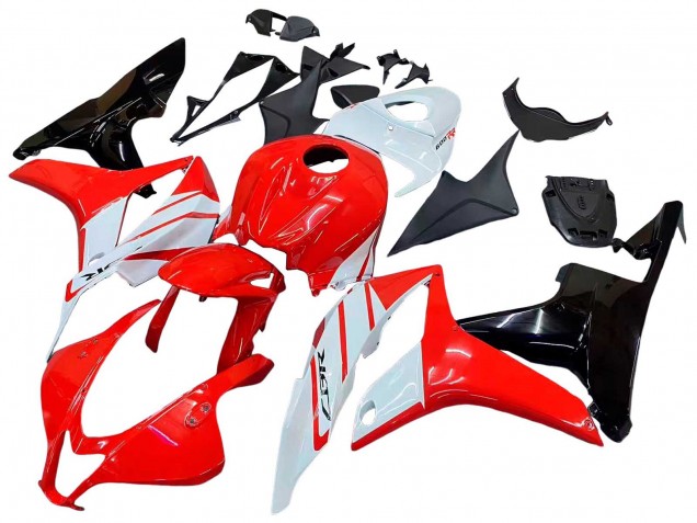 White Red Glossy Black 2007-2008 Honda CBR600RR Motorcycle Fairing