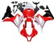 White Red Glossy Black 2007-2008 Honda CBR600RR Motorcycle Fairing