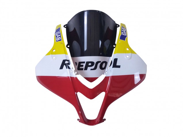White Yellow Red Repsol HRC 2007-2008 Honda CBR600RR Motorcycle Fairings